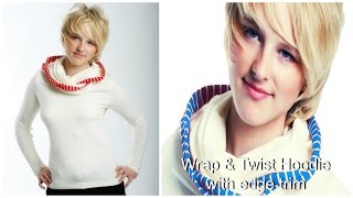 Hoodie  Twist and Wrap Jumper  Sewing Tutorial  Jersey Hack  Frocks amp Frolics [upl. by Ailima]