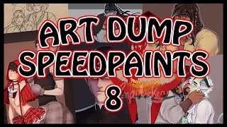 Art Dump 8 SPEEDPAINT [upl. by Lilithe]