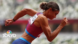 Sydney McLaughlin smashes WR edges Muhammad for 400m hurdles gold  Tokyo Olympics  NBC Sports [upl. by Sayce]