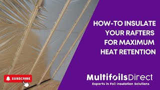 HowTo Install two layers of EcoQuilt Expert Insulation Under Rafters for maximum insulation value [upl. by Marlane]