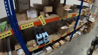 POV Day in the life 2 Ton reach truck operator Accessory order picking alone [upl. by Cohla]