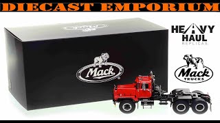 First Reactions 150 Scale Heavy Haul Replicas Mack RD800 Tandem Axle Tractor with 50Ton Winch [upl. by Nosreg]