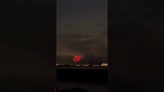 漁港から見る花火🎆 Fireworks seen from the fishing port [upl. by Itch]