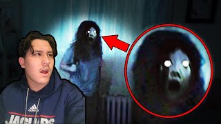 Scary Ghost Videos Compilation 50 REACTION [upl. by Arayt647]