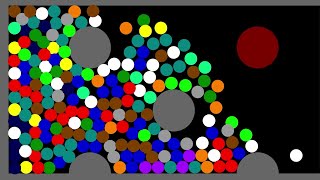 PROLIFERATION RACE  Who will survive  3  Marble Race Algodoo [upl. by Hanford135]