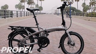 Tern Vektron Folding Electric Bike Review  New Motor and Updates [upl. by Anaiviv868]