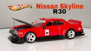 CUSTOM HOT WHEELS NISSAN SKYLINE R30 [upl. by Nibur74]