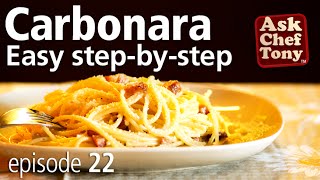 Original Spaghetti Carbonara Recipe from Rome How to Make the Real Authentic Italian Sauce [upl. by Azrim678]