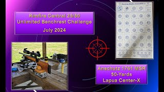 Rimfire Central 2550 yard Benchrest Unlimited Anschutz 1761 Round 2 [upl. by Nuahs768]