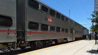 Caltrain 1985 Nippon Sharyo Gallery Car 3823 on Local Train 114 [upl. by Theo20]