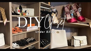 EASY AMAZON DIY CLOSET VS IKEA PAX WARDROBE  VIRAL CLOSET BOOKSHELF HACK  THE LUXE WIFE [upl. by Ahsoet]