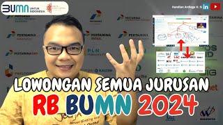 REKRUTMEN BERSAMA BUMN 2024  LOWONGAN  LOKER SEMUA JURUSAN RBB BUMN FHCI 2024  AGABUMN [upl. by Nappy44]