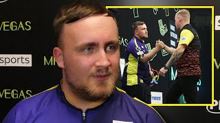 Luke Littler REACTS to Mike de Decker win THE CROWD WERE ON HIS BACK [upl. by Ultima]