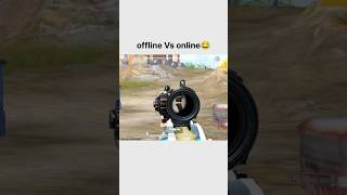 Offline Vs online😂 wait for end 😂 bgmi pubgmobile shorts bgmishorts [upl. by Harehs]