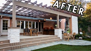 Building a DECK and PERGOLA  Full Build Time Lapse [upl. by Tiena]