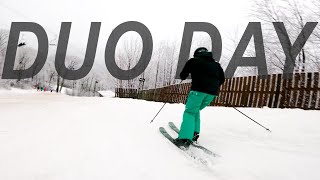 Duo Day of Skiing at Hunter Mountain [upl. by Farrow929]