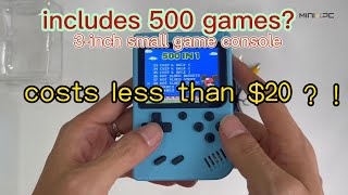 Less than 20  including 500 games？ 3 inch Retro Game console [upl. by Aisinut]