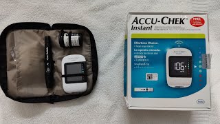 AccuCheck Instant Wireless Blood Glucose Monitor unboxing and full setup  Bluetooth Model [upl. by Affrica]