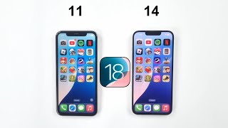 iOS 18 Comparison  iPhone 11 vs iPhone 14 Speed Test [upl. by Lothar]