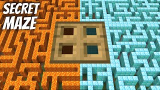 I found a SECRET TRAPDOOR inside LAVA DIAMOND MAZE in Minecraft  BIGGEST TRAPDOOR [upl. by Feinstein746]