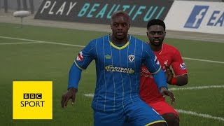 Fifa 16 legend Adebayo Akinfenwa meets BBC Sport [upl. by Ozmo]