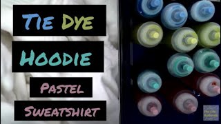 How to Tie Dye a Hoodie  Pastel Scrunch Tie Dye [upl. by Clute274]