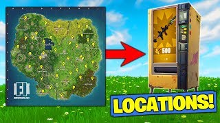 ALL VENDING MACHINE LOCATIONS In Fortnite Battle Royale [upl. by Sivrup]