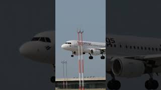 Eurowings A320 landing at BER Berlin Airport [upl. by Gwenni113]