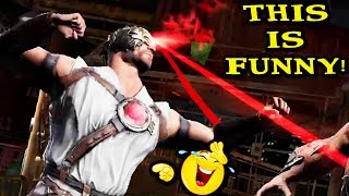 Mortal Kombat Mobile Funny Klassic Kano Bug Never Ending Laser Vision 😂 [upl. by Meriel]