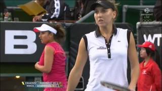 Sania Mirza Auckland 2012 doubles Vesnina v Erakovic Marino [upl. by Mattah]