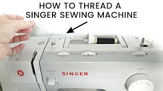 How To Thread A Singer Sewing Machine [upl. by Anohsal214]