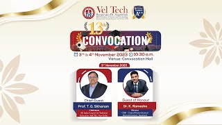 Convocation 2023 Vel Tech University  Live stream 🔴  03112023 [upl. by Gloriane]