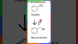 Toluene to benzyl alcohol class12chemistry [upl. by Waddle]