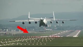 ✈ Antonov225 MRIYA was 😓 the AMAZING BIGGEST Plane on Earth landing at Zurich Kloten Airport  ZRH [upl. by Leela874]