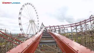 Zadra Roller Coaster  POV  Energylandia  010423 [upl. by Aspasia]