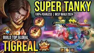 TIGREAL BEST BUILD 2024  BUILD TOP GLOBAL TIGREAL GAMEPLAY  MOBILE LEGENDS✓ [upl. by Alain]