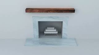 How To Wood Mantel Shelf Installation [upl. by Anafetse]