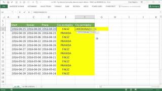 excel596  Czy data jest pomiędzy dwiema innymi datami  ORAZ czy MEDIANA [upl. by Ecirpak]
