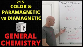 215 Color and Paramagnetism of Complex Ions and Coordination Compounds  General Chemistry [upl. by Benoite]