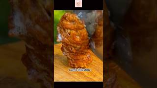 Roasting Lamb intestine The dish is called kokorec cooking kokoreç asmr [upl. by Annim496]