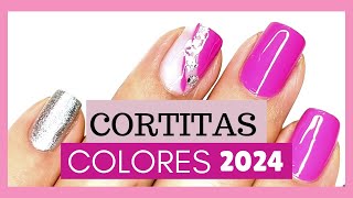 Uñas Cortas 2024 Tendencia colores de modaPinta tus uñas fácil y bonitoShort Nails [upl. by Nelon622]