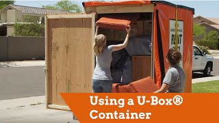 Using a UBox® Portable Storage Container for Moving or Storage [upl. by Etnovert97]