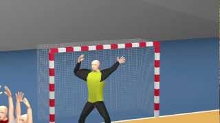 Mikkel Hansen incredible goal DenmarkRussia  Olympics 2008  Infographic HDmov [upl. by Adna]