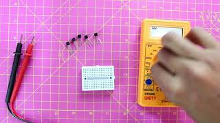 How to Test Transistor with Multimeter  Simple Method to Check Transistor is Working or Not [upl. by Lemart]