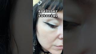 winged eyeliner tut for almond shaped slightly hooded eyes ☆ eyeliner eyelinertutorial [upl. by Ahsinyd]