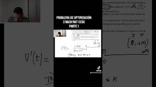 Problema de Optimización 2 Bach Mat CCSS Parte 1  ProfeDMarquez [upl. by Brown717]