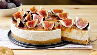 FIG CHEESECAKE RECIPE a delicious nobake recipe QUICK AND SUPER EASY 😋 [upl. by Naesed463]