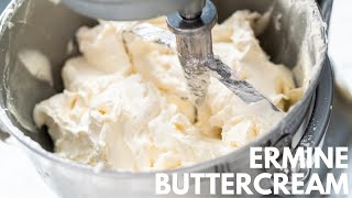 Ermine Buttercream  How To Make Cooked Flour Frosting Ermine Frosting [upl. by Emina]