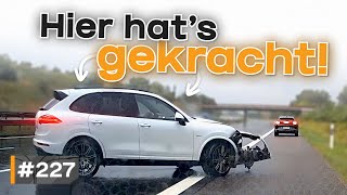 Aquaplaning auf Autobahn Ungeduld und Kuschelbedürftigkeit  GERMAN DASHCAM  227 [upl. by Lanoil]