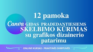 KAIP SU CANVA KURTI REKLAMINĮ SKELBIMĄ  LIUKS PATARIMAS  CANVA GIDAS PRADEDANTIESIEMS  Pamokos 12 [upl. by Tem160]